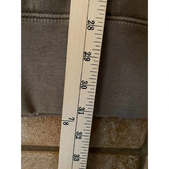 Mens Aeropostale Long Sleeve XL 3/4 Zip Warm Athletic Brown Logo With Pockets - Picture 5 of 10